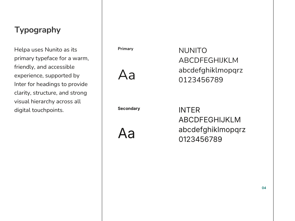 Helpa Design Details